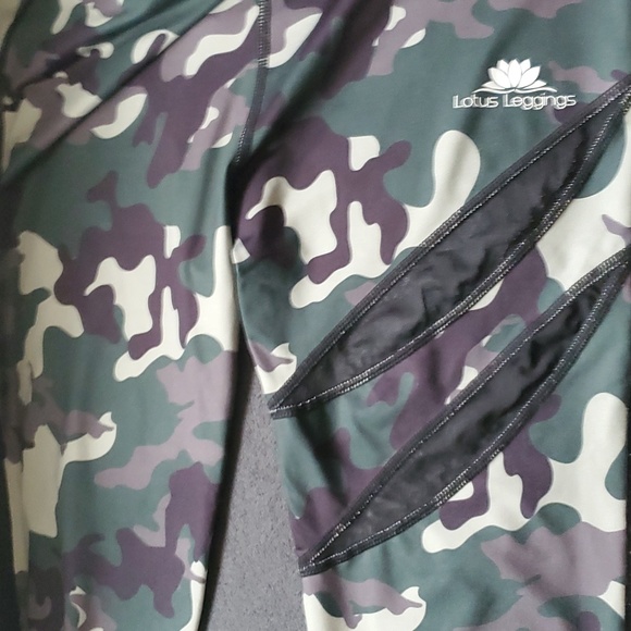 Lotus Leggings Camo with mesh - Picture 3 of 5